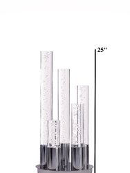 Table Lamp Five Acrylic Tube LED - 25" H x 12" L x 12" W