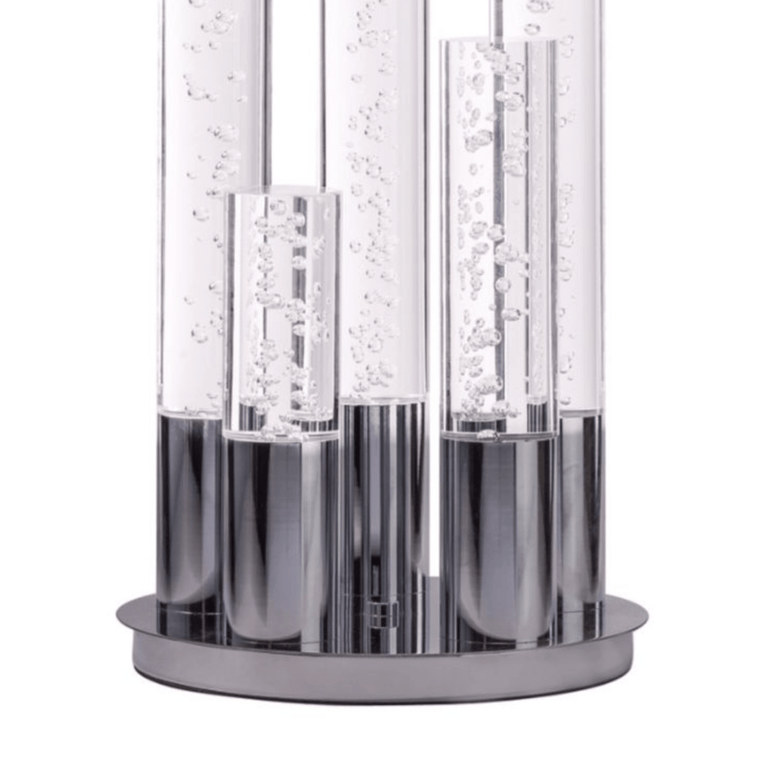 Table Lamp Five Acrylic Tube LED - 25" H x 12" L x 12" W