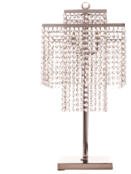 Table Lamp Square Crystal Double Crown