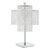 Table Lamp Square Crystal Double Crown
