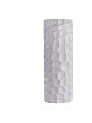 Textured Honeycomb Vase 36" - White - White