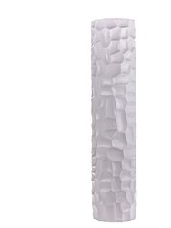 Textured Honeycomb Vase 52" - White - White