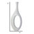 Trombone Vase - Large White