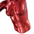 Wall Sculpture running  13" Woman - Metallic Red