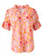 Capri Floral Crosby Top In Pink/multi