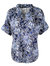 Crosby Top In Blue Iris Print