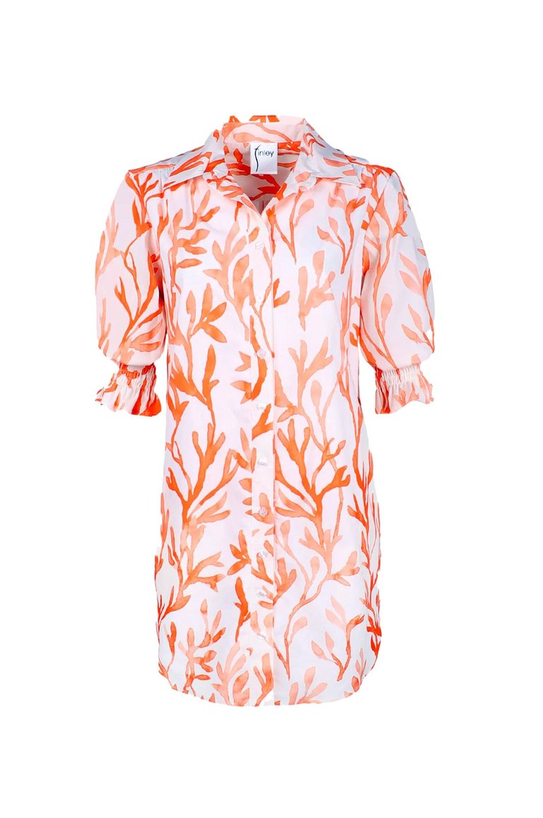 Miller Dress In Coral Print