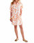 Miller Dress In Coral Print - Coral Print