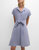 Rocky Crisp Cotton Dress In Blue Stripe