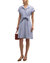 Rocky Crisp Cotton Dress In Blue Stripe - Blue Stripe