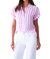 Roll Sleeve Camp Shirt In Pink Bold Stripe - Pink Bold Stripe