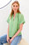 Women's Jay Crossdye Linen Top In Green Tea