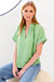 Women's Jay Crossdye Linen Top In Green Tea