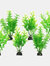 Assorted Designs Aquarium Plant Pack Of 6 - One Size - Green