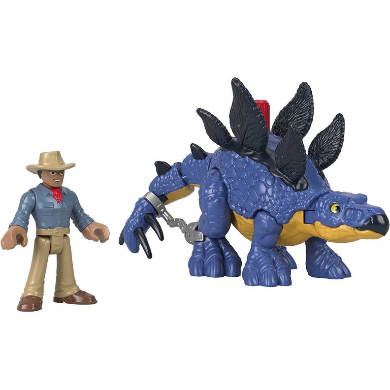 Imaginext Jurassic World Dominion Stegosaurus And Dr. Alan Grant Figure