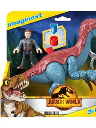Imaginext Jurassic World Dominion Therizinosaurus And Owen Figure