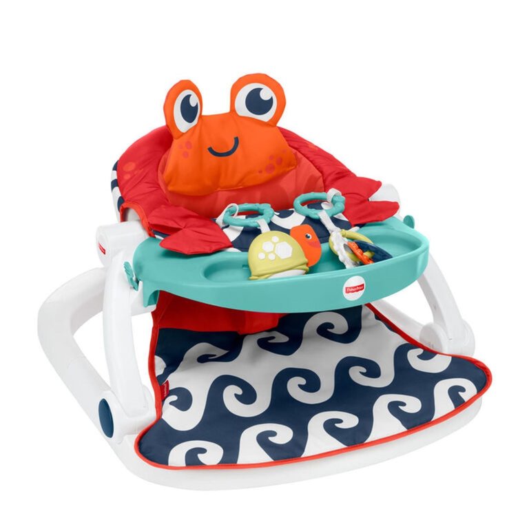 Sit-Me-Up Floor Seat With Tray - Crab