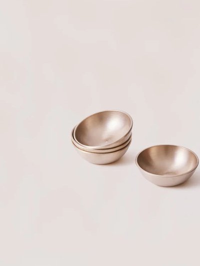 Fleck Bronze Kansa Dip Bowl, 1.5" - Set Of 4 product
