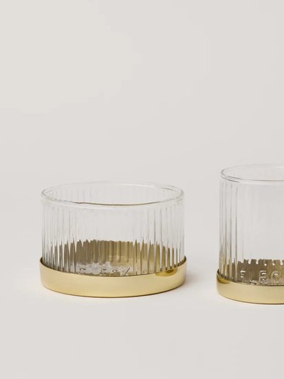 Fleck Fluted Glass Votive Set product