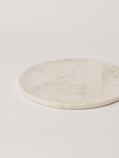 Fleck White Marble Platter product