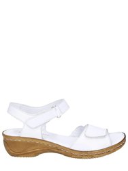 Fleet & Foster Linden Touch Fastening Sandals - White
