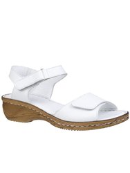 Fleet & Foster Linden Touch Fastening Sandals - White - White