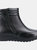 Fleet & Foster Womens/Ladies Morocco Twin Zip Leather Ankle Boots