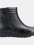 Fleet & Foster Womens/Ladies Morocco Twin Zip Leather Ankle Boots