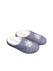 Fleet & Foster Womens/Slippers Metz Mule Slippers (Blue)