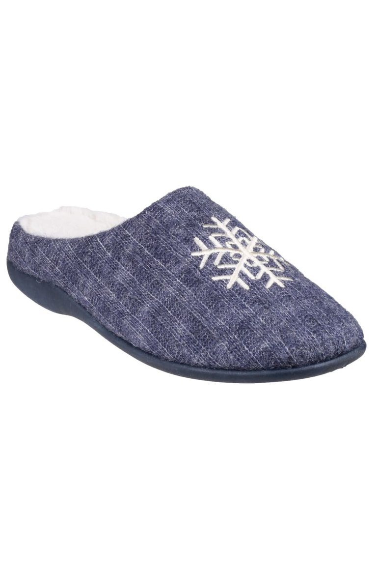 Fleet & Foster Womens/Slippers Metz Mule Slippers (Blue) - Blue