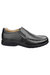 Mens Gordon Dual Fit Leather Moccasin - Black