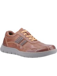 Mens Harrison Lace Up Leather Shoe (Brown) - Brown