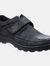 Mens Hurghada Leather Shoes - Black - Black