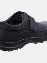 Mens Hurghada Leather Shoes - Black