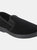 Mens John Twin Gusset Memory Foam Slipper - Black - Black