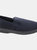 Mens John Twin Gusset Memory Foam Slipper (Navy)