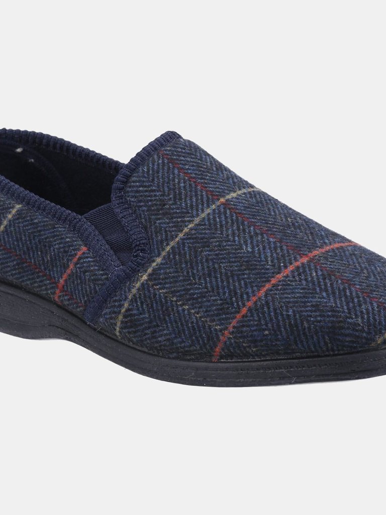 Mens Mitchell Slippers - Navy - Navy