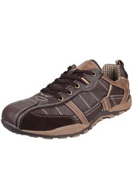 Mens Portsmouth Classic Lace Up Casual Shoe - Brown