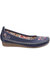 Women/Ladies Algarve Moccasin Shoes - Navy