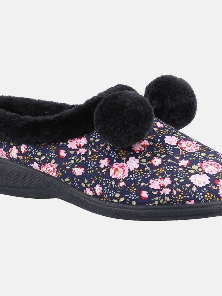 Womens Buzzard Slippers - Black - Black