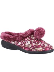 Womens Buzzard Slippers - Burgundy - Burgundy