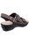 Womens/Ladies Amaretto Touch Fastening Leather Sandals - Brown