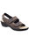 Womens/Ladies Amaretto Touch Fastening Leather Sandals - Brown - Brown
