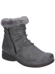 Womens/Ladies Aurora Zip Boot (Gray) - Gray