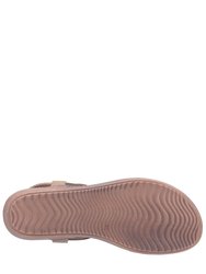 Womens/Ladies Clara Slip On Sandal - Brown