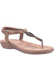 Womens/Ladies Clara Slip On Sandal - Brown - Brown