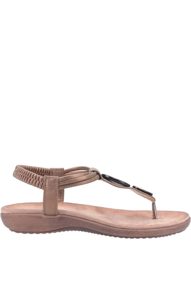 Womens/Ladies Clara Slip On Sandal - Brown