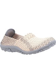 Womens/Ladies Frieda Shoes (Beige) - Beige