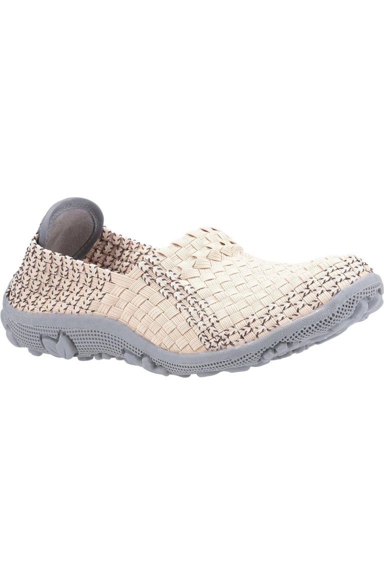 Womens/Ladies Frieda Shoes (Beige) - Beige