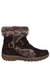 Womens/Ladies Ginny Suede Ankle Boot (Dark Brown)